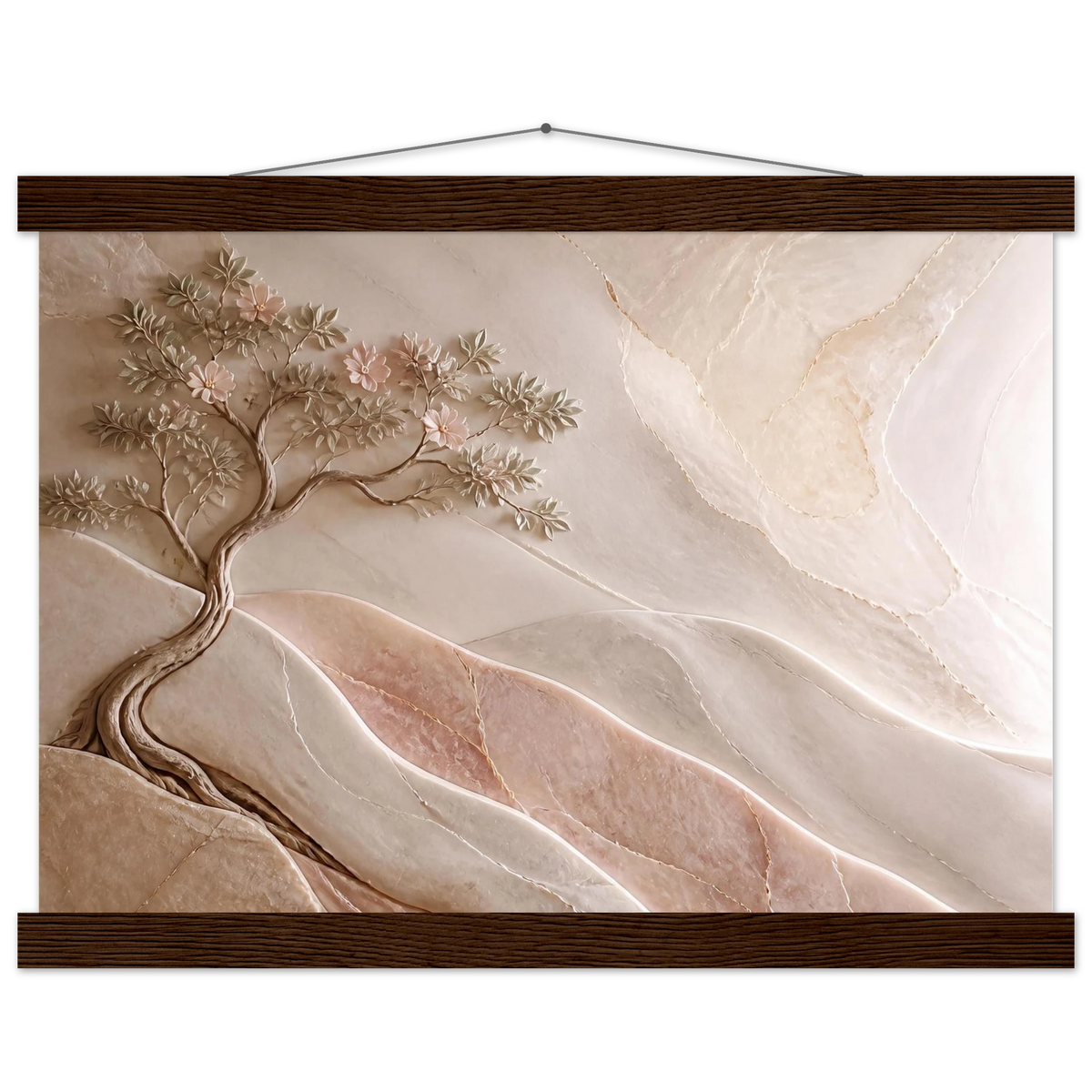 Stone Dawn: petra and siena. Museum-quality fine art poster.