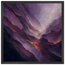 Violet Infinity: moon and night. Framed fine art print, alternate frame and size.