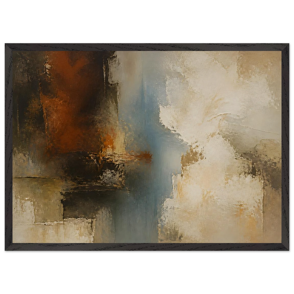 Golden Night, moon and night. Archival framed fine art print shown framed.