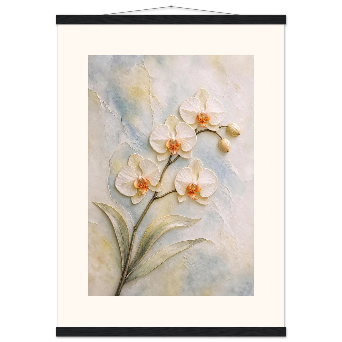 Porcelain Orchid: flowers and botanical. Fine art poster by The Light Stays.