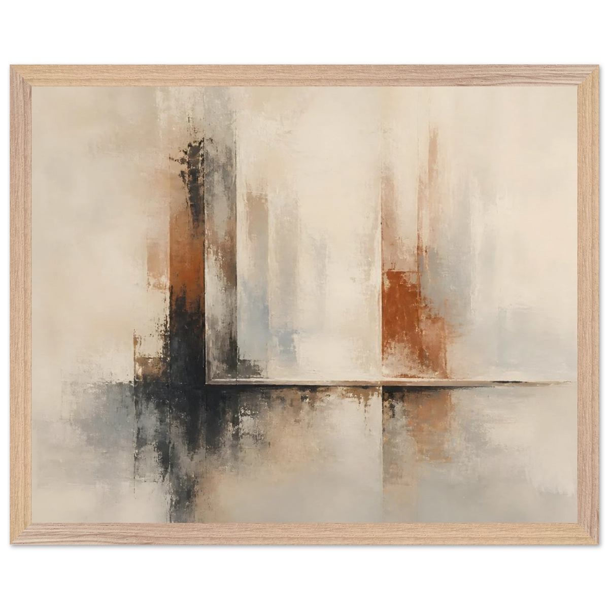 Mineral Threshold: architecture, geometry and rust. Framed fine art print by The Light Stays.