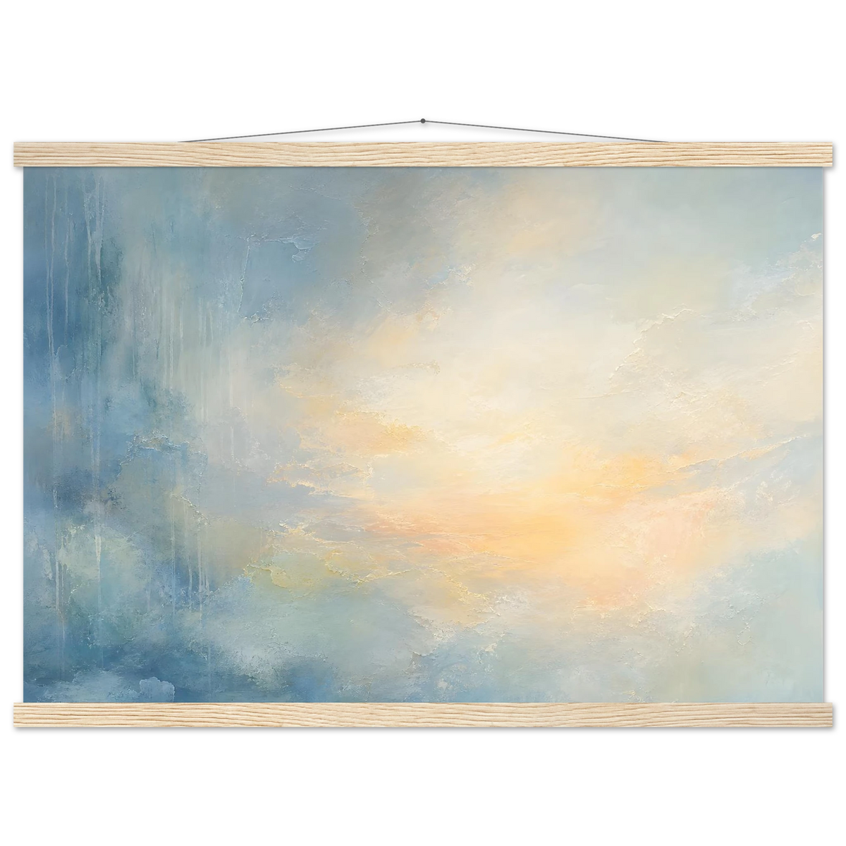 Dawn after Rain: sunrise, coastline and washed light. Fine art poster by The Light Stays.