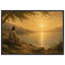 Quadro cristão Bênção do Lago, Jesus sob uma oliveira diante de um lago dourado