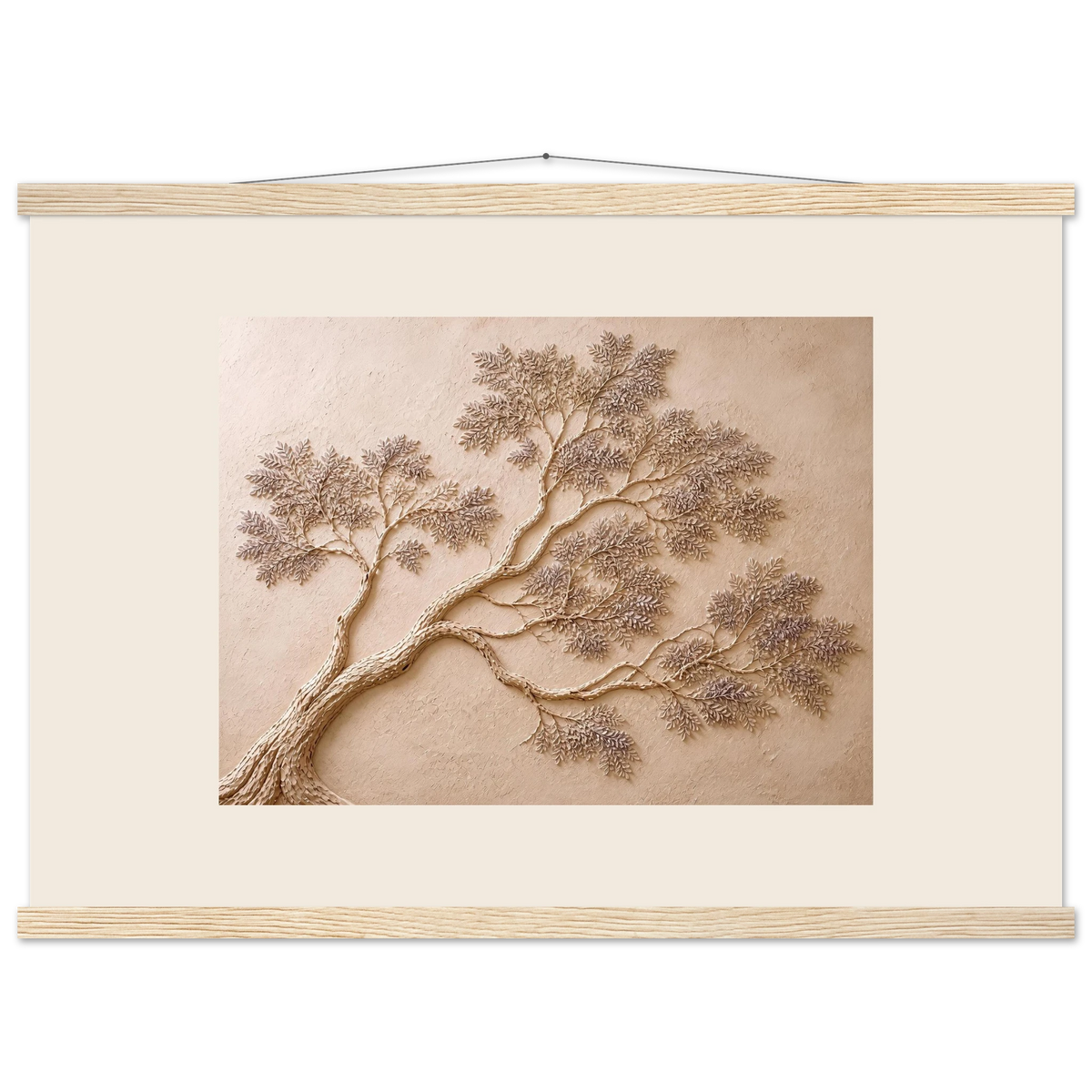 Lilac Reach: flowers and botanical. Fine art poster, alternate frame and size.