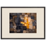 Citrine Seam: lumen and siena. Framed fine art print, alternate frame and size.