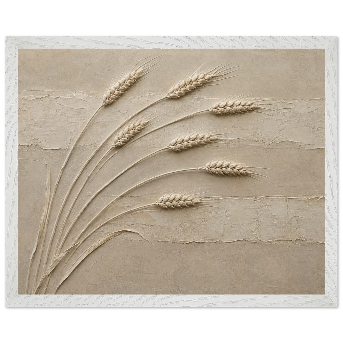 Wheat in Relief: faith, texture and botanical. Framed fine art print by The Light Stays.