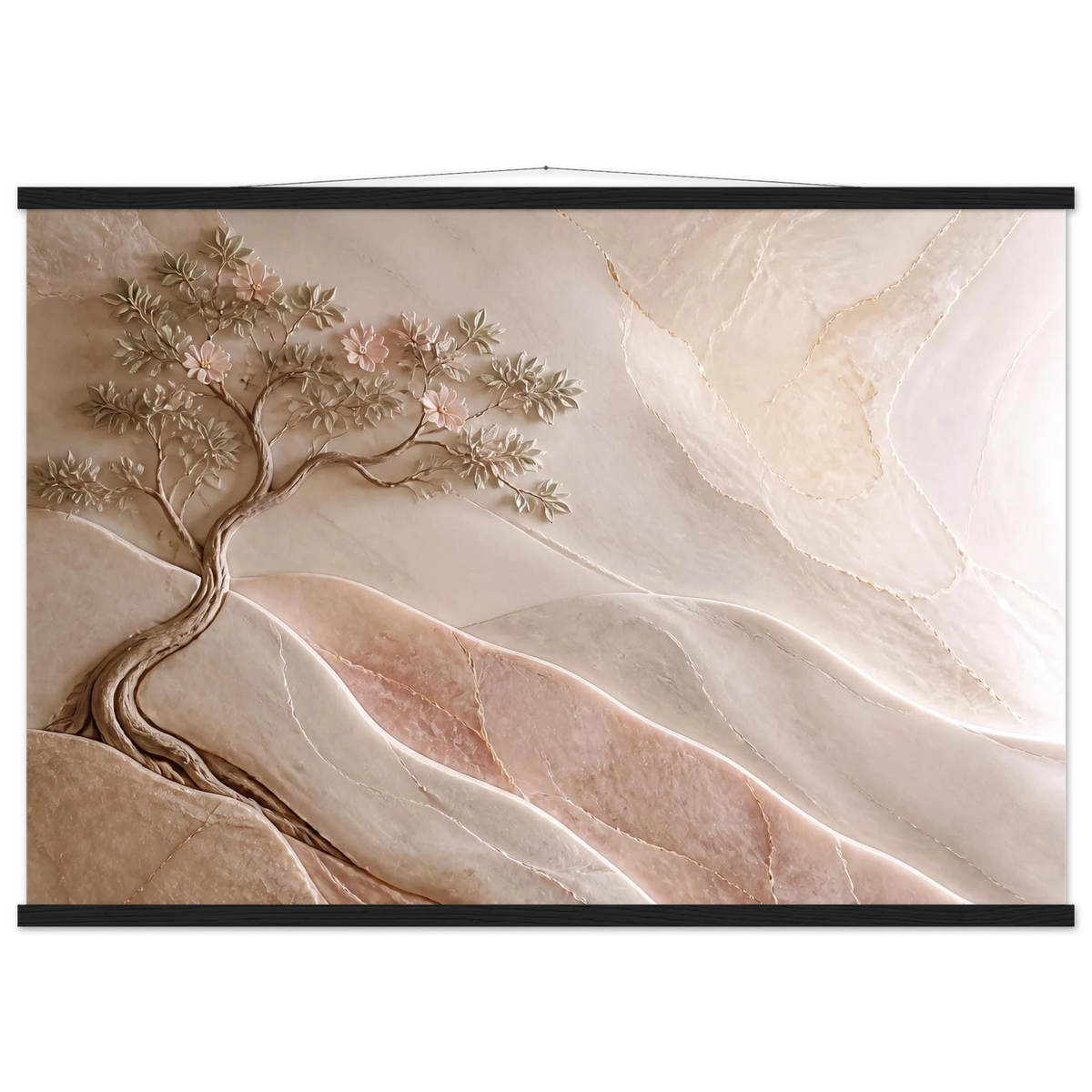 Stone Dawn: petra and siena. Fine art poster, alternate frame and size.