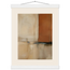 Terracotta Diptych, Panel I of II: two panels, terracotta and cream. Museum-quality fine art poster.