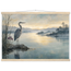 Heron at Dawn: japanese art and japandi. Fine art poster by The Light Stays.