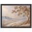 Cliffside Bloom: flowers and botanical. Framed fine art print, alternate frame and size.