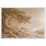Sandstone Dawn: lumen and siena. Framed fine art print, alternate frame and size.