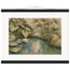 Papyrus Pond: lake, papyrus and serene greens. Museum-quality fine art poster.
