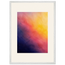Turquoise and Gold: gradient, night and morning. Museum-quality framed fine art print.