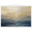 Golden Sea Mist, sea and coastal landscape. Archival fine art poster shown framed.