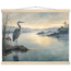 Heron at Dawn: japanese art and japandi. Fine art poster, alternate frame and size.