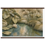Papyrus Pond: lake, papyrus and serene greens. Fine art poster, alternate frame and size.