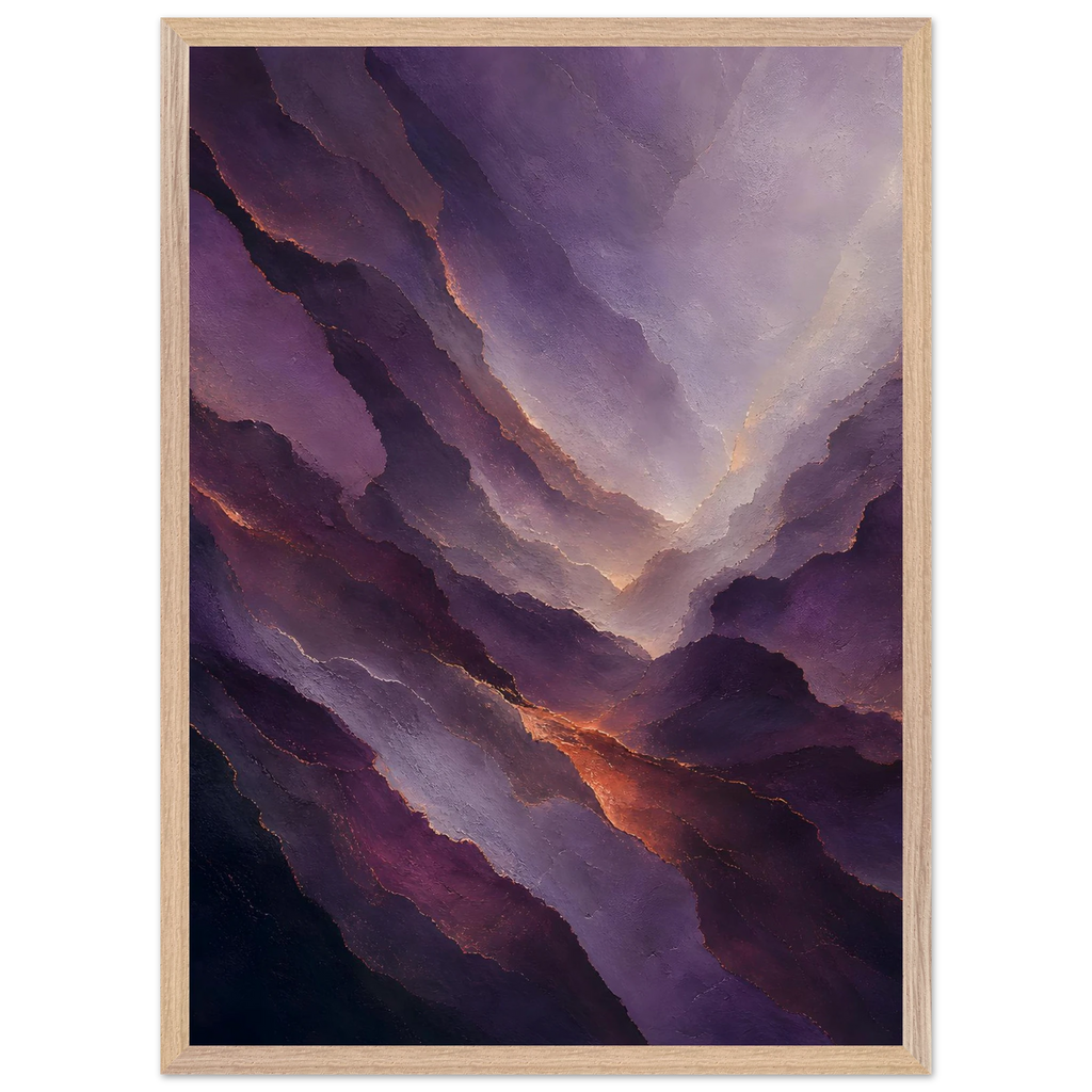 Violet Infinity: moon and night. Framed fine art print by The Light Stays.