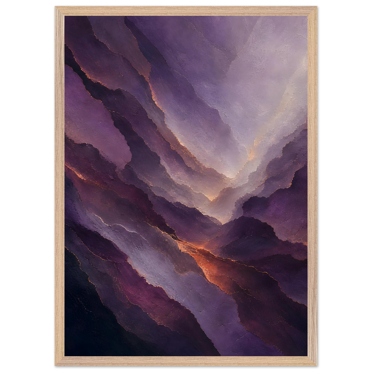 Violet Infinity: moon and night. Framed fine art print by The Light Stays.
