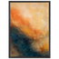 Blue Hour Field, night, horizon and deep blue. Archival framed fine art print shown framed.
