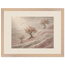Blossom Terraces: flowers and botanical. Framed fine art print, alternate frame and size.