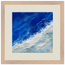 Cobalt Foam: abstract, cobalt and sea foam. Museum-quality framed fine art print.