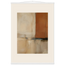 Terracotta Diptych, Panel I of II: two panels, terracotta and cream. Fine art poster by The Light Stays.