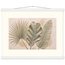 Three Leaves: botanical and nature. Museum-quality fine art poster.
