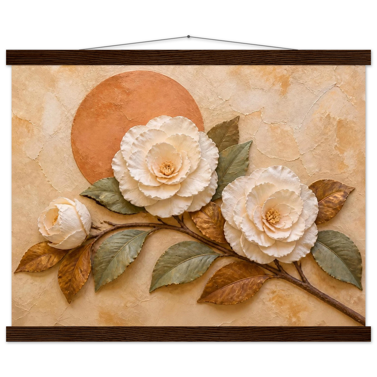 Camellia Eclipse: flowers and botanical. Fine art poster by The Light Stays.