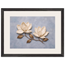 Bronze Magnolia: flowers and botanical. Framed fine art print.