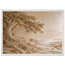 Sandstone Dawn, lumen and siena. Archival framed fine art print shown framed.