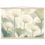 Ivory Lotus Screen, flowers and botanical. Archival fine art poster shown framed.