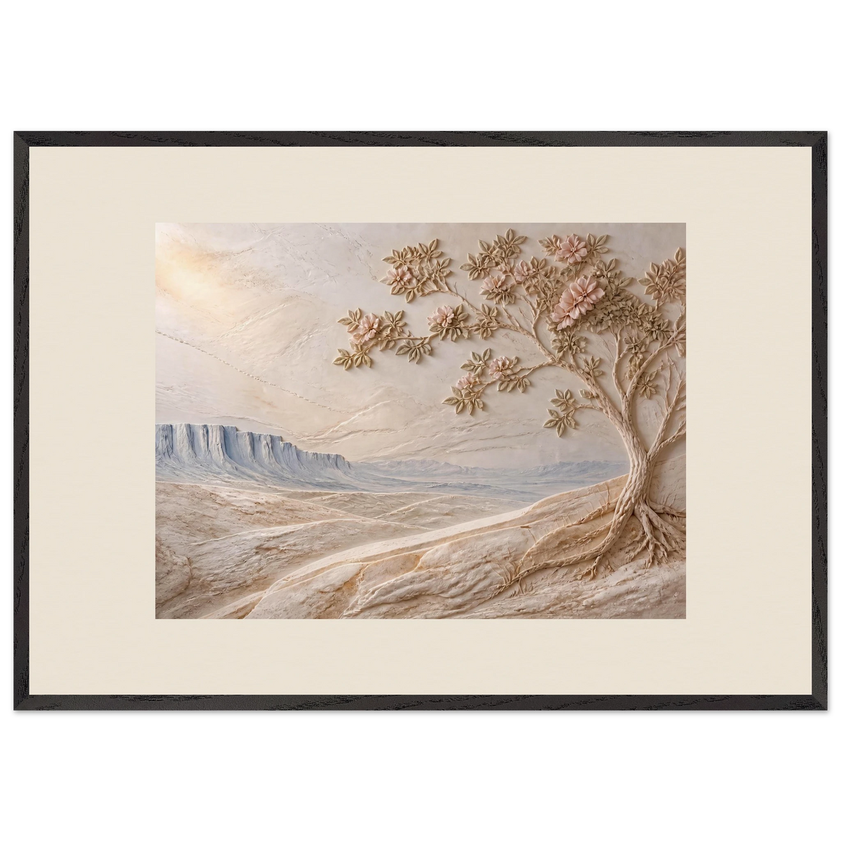 Cliffside Bloom: flowers and botanical. Framed fine art print by The Light Stays.