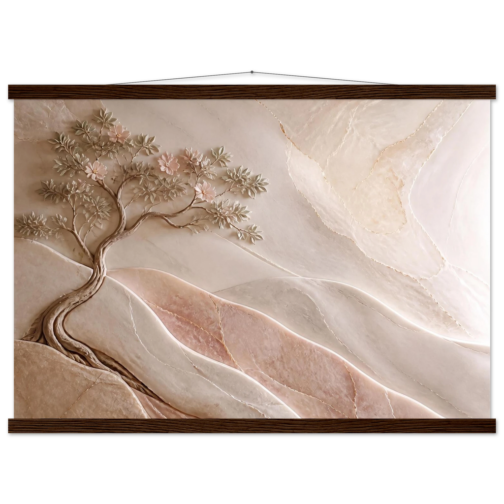 Stone Dawn: petra and siena. Fine art poster, alternate frame and size.