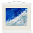 Cobalt Foam, abstract, cobalt and sea foam. Archival fine art poster shown framed.