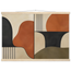 Compass and Clay: geometric abstract, clay and curves. Fine art poster by The Light Stays.