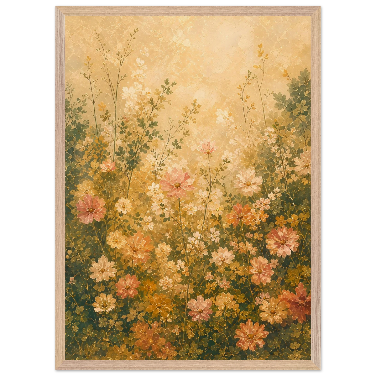 Petal Garden: flowers, botanical and abundance. Framed fine art print by The Light Stays.
