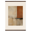 Terracotta Diptych, Panel I of II: two panels, terracotta and cream. Fine art poster by The Light Stays.
