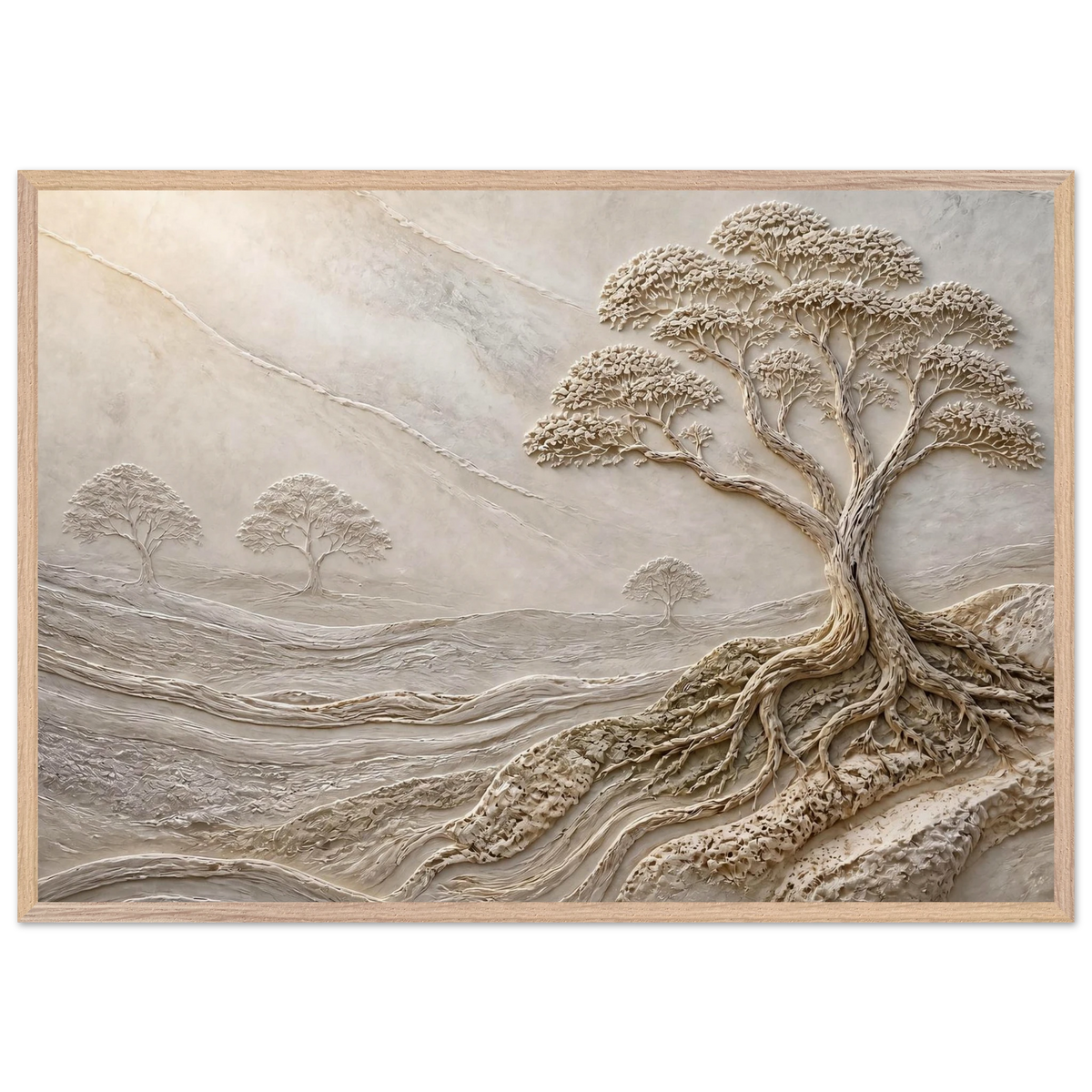Old Growth: petra and herbarium. Framed fine art print, alternate frame and size.
