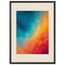 Teal and Orange: gradient, sea and dusk. Framed fine art print, alternate frame and size.