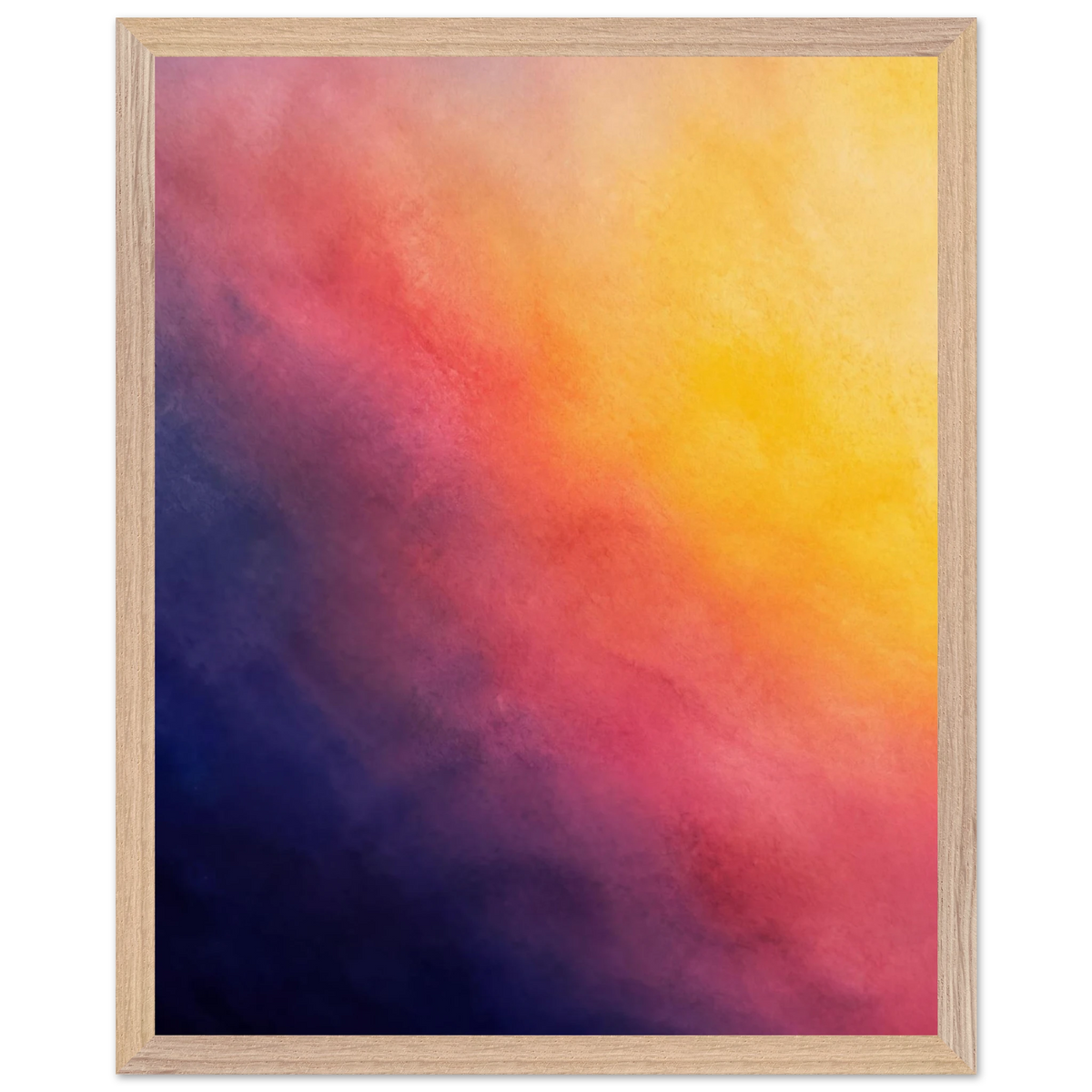 Turquoise and Gold: gradient, night and morning. Framed fine art print by The Light Stays.