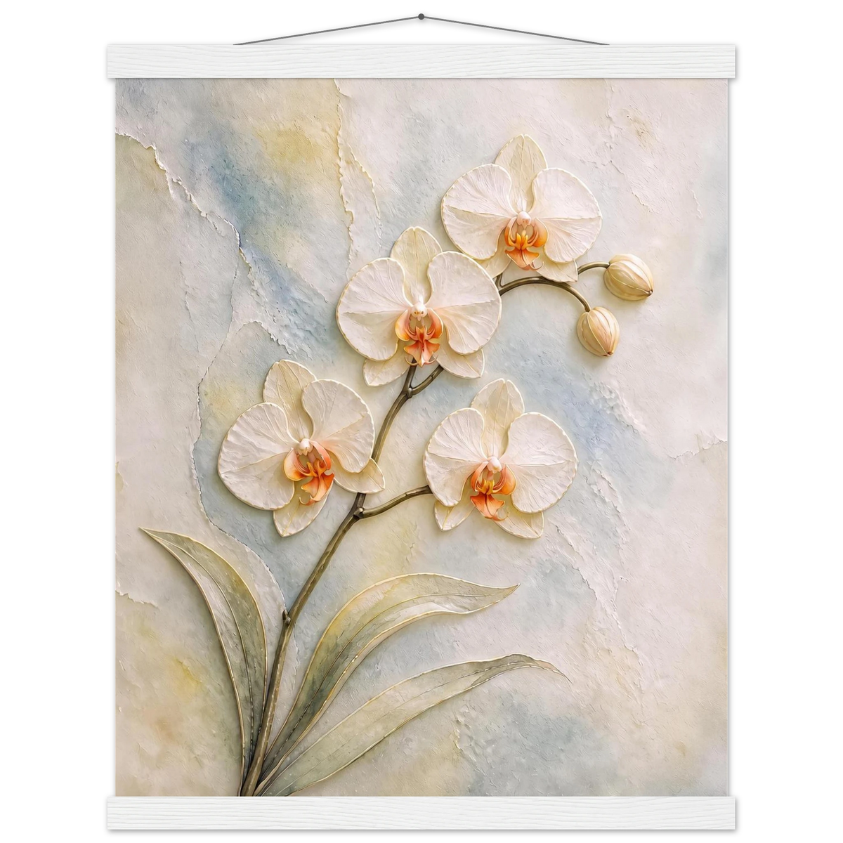 Porcelain Orchid: flowers and botanical. Fine art poster by The Light Stays.