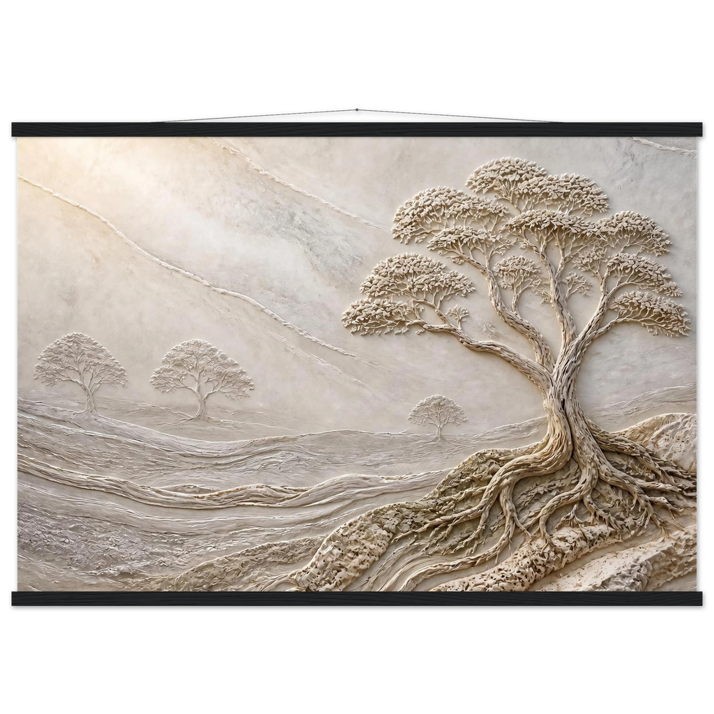 Old Growth: petra and herbarium. Fine art poster, alternate frame and size.