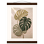 Stone Monstera: botanical and nature. Museum-quality fine art poster.
