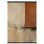 Terracotta Diptych, Panel I of II: two panels, terracotta and cream. Fine art poster, alternate frame and size.