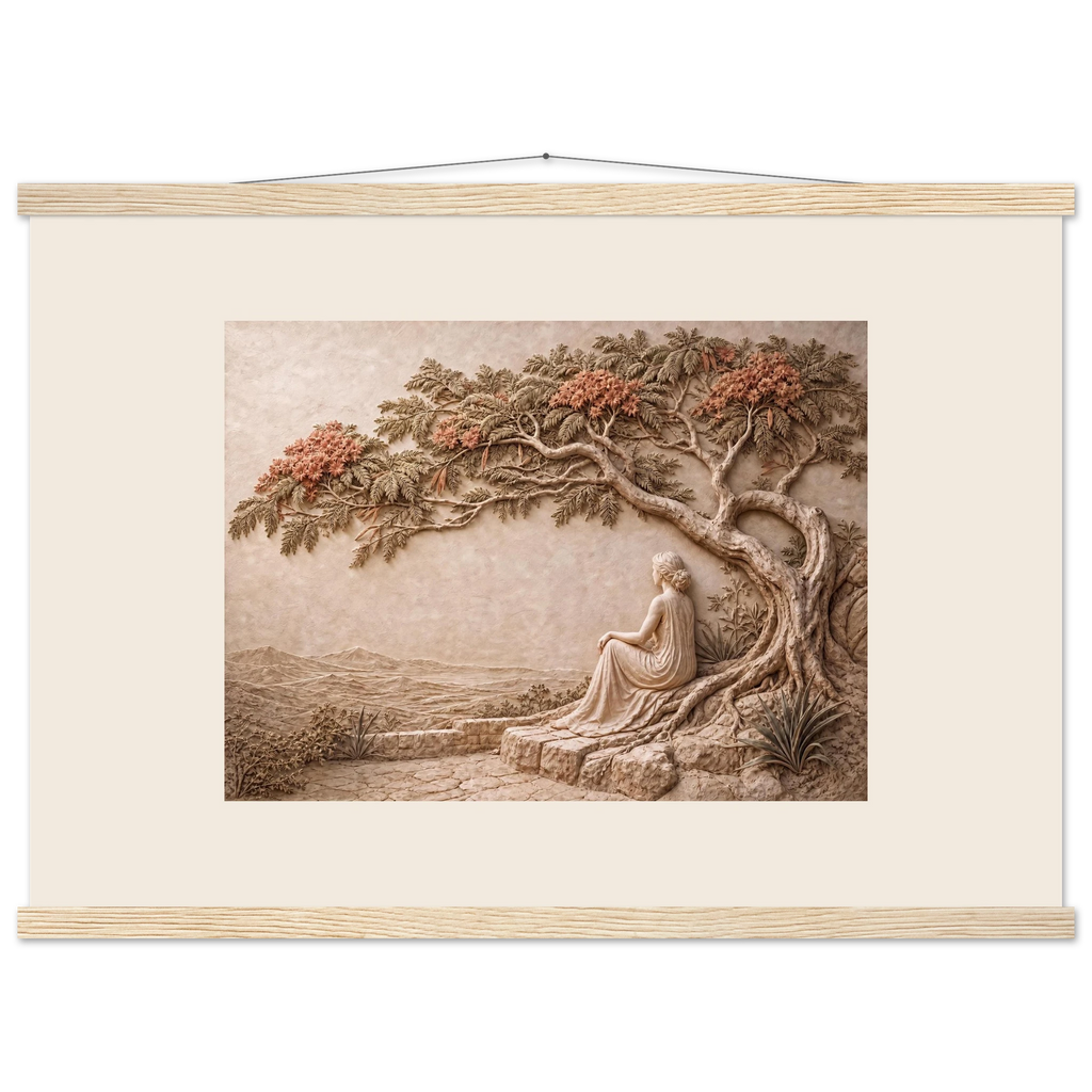 Under the Blossoms: petra and flora. Fine art poster by The Light Stays.