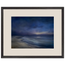 Blue Hour Shore: sea and coastal landscape. Framed fine art print, alternate frame and size.