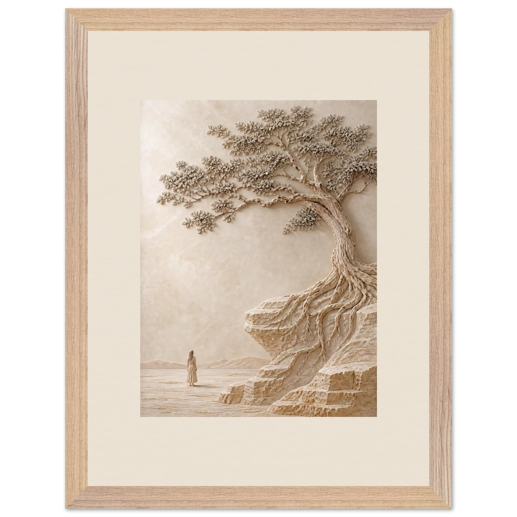 Vigil: petra and siena. Framed fine art print, alternate frame and size.