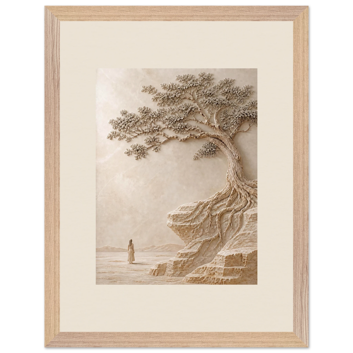 Vigil: petra and siena. Framed fine art print, alternate frame and size.