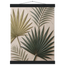 Carved Fronds, impasto, leaves and sand tones. Archival fine art poster shown framed.