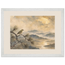 Golden Moon Bird: japanese art and japandi. Framed fine art print by The Light Stays.